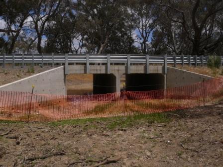 Bridgewater road culvert after